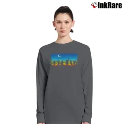 Women’s Grateful Dead Moondance Vintage Classic Long-Sleeve Top in charcoal | Sleek, Versatile, All-Season