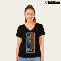 Women’s Grateful Dead NFA Not Fade Away V-Neck Tee in black | Chic Neckline, Soft Texture