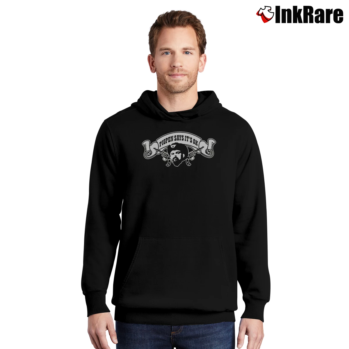Men’s Grateful Dead Pigpen Says It's Ok Pullover Hoodie in black | Cozy, Durable, Modern Fit