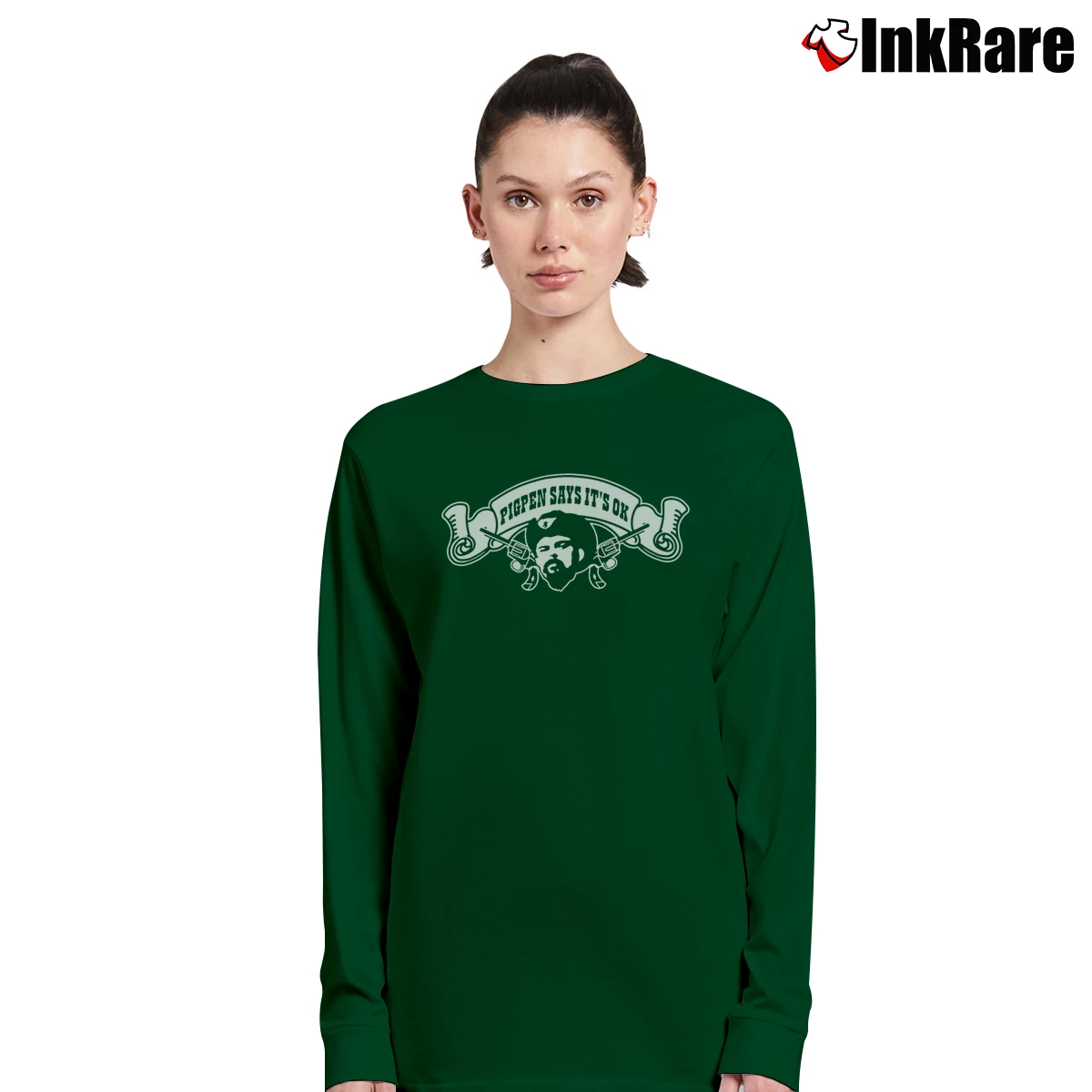 Women’s Grateful Dead Pigpen Says It's Ok Long-Sleeve Top in forest green | Sleek, Versatile, All-Season