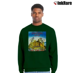 Men’s Grateful Dead Radio City Music Hall 1980 Crewneck Sweatshirt in forest green | Cozy Fabric, Clean Style