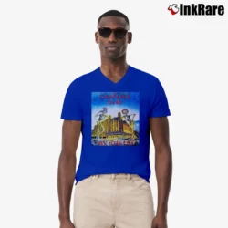 Men’s Grateful Dead Radio City Music Hall 1980 V-Neck Tee in royal blue | Sharp, Breathable, Everyday Staple