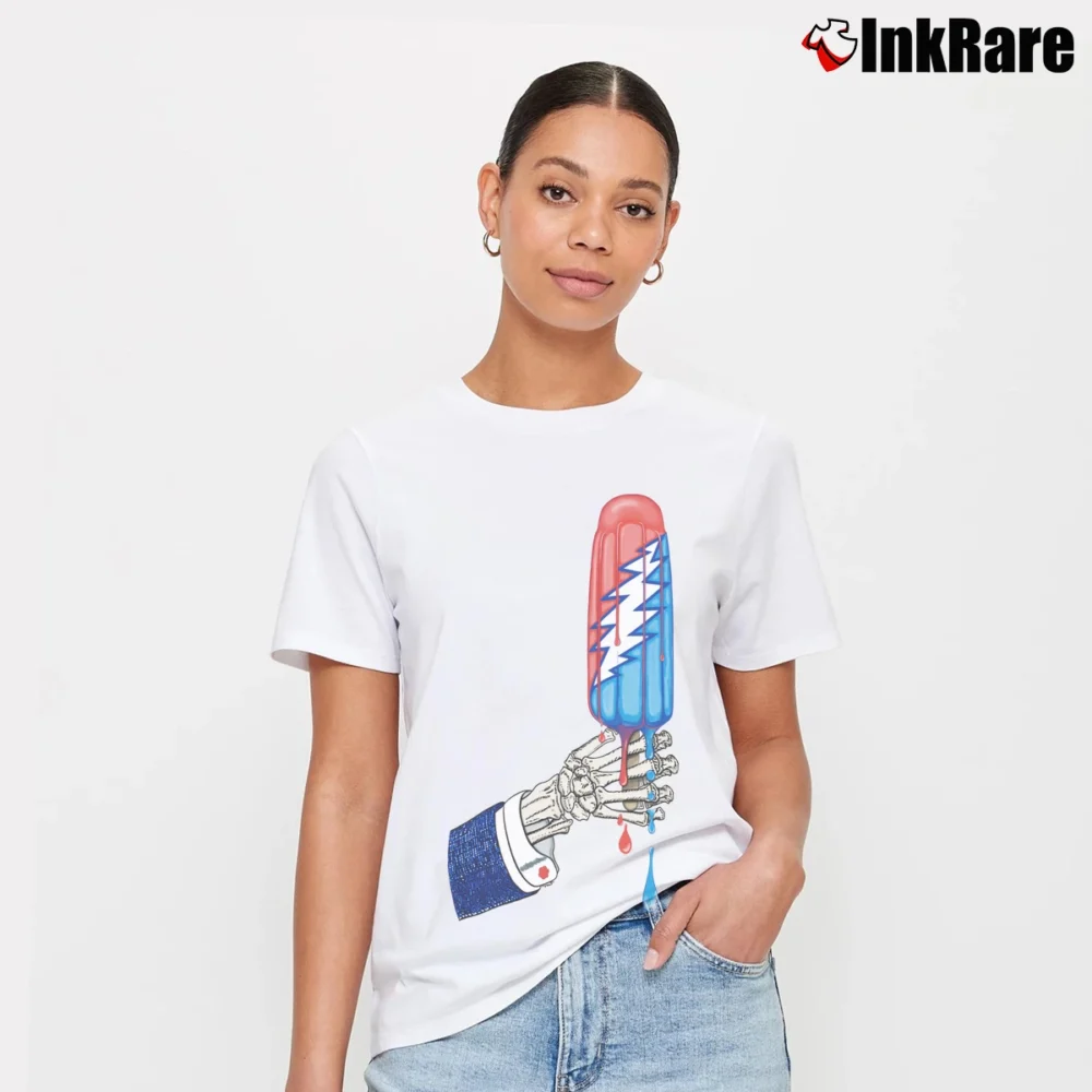 Women’s Grateful Dead Rocket Pop Signature T-Shirt in white | Soft, Flattering Fit