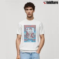 Men’s Grateful Dead Rose And Skull Classic T-Shirt in white | Soft, Breathable Everyday Wear