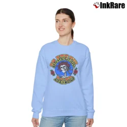 Women’s Grateful Dead Rose Relaxed Sweatshirt in light blue | Soft, Laid-Back Vibe