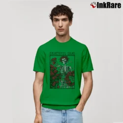 Men’s Grateful Dead Rose Classic T-Shirt in irish green | Soft, Breathable Everyday Wear