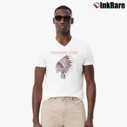 Men’s Grateful Dead Spring 1990 Over Dyed V-Neck Tee in white | Sharp, Breathable, Everyday Staple