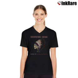 Women’s Grateful Dead Spring 1990 So Glad You Made It V-Neck Tee in black | Chic Neckline, Soft Texture