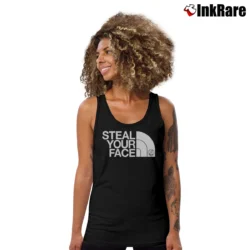 Women’s Grateful Dead Steal Your Face Jerry Garcia Northface Tank Top in black | Lightweight, Movement-Friendly