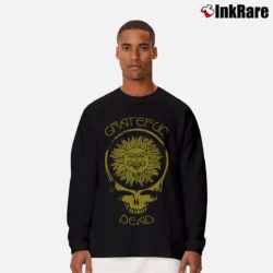 Men’s Grateful Dead Steal Your Face Sun Graphic Long-Sleeve Shirt in black | Sleek, Lightweight, Year-Round Wear