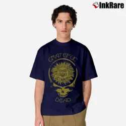 Men’s Grateful Dead Steal Your Face Sun Graphic Classic T-Shirt in navy | Soft, Breathable Everyday Wear