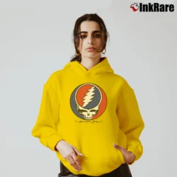 Women’s Grateful Dead Steal Your Face Vintage Rare for Rock Fans Cozy Hoodie in yellow | Warm, Structured, Stylish