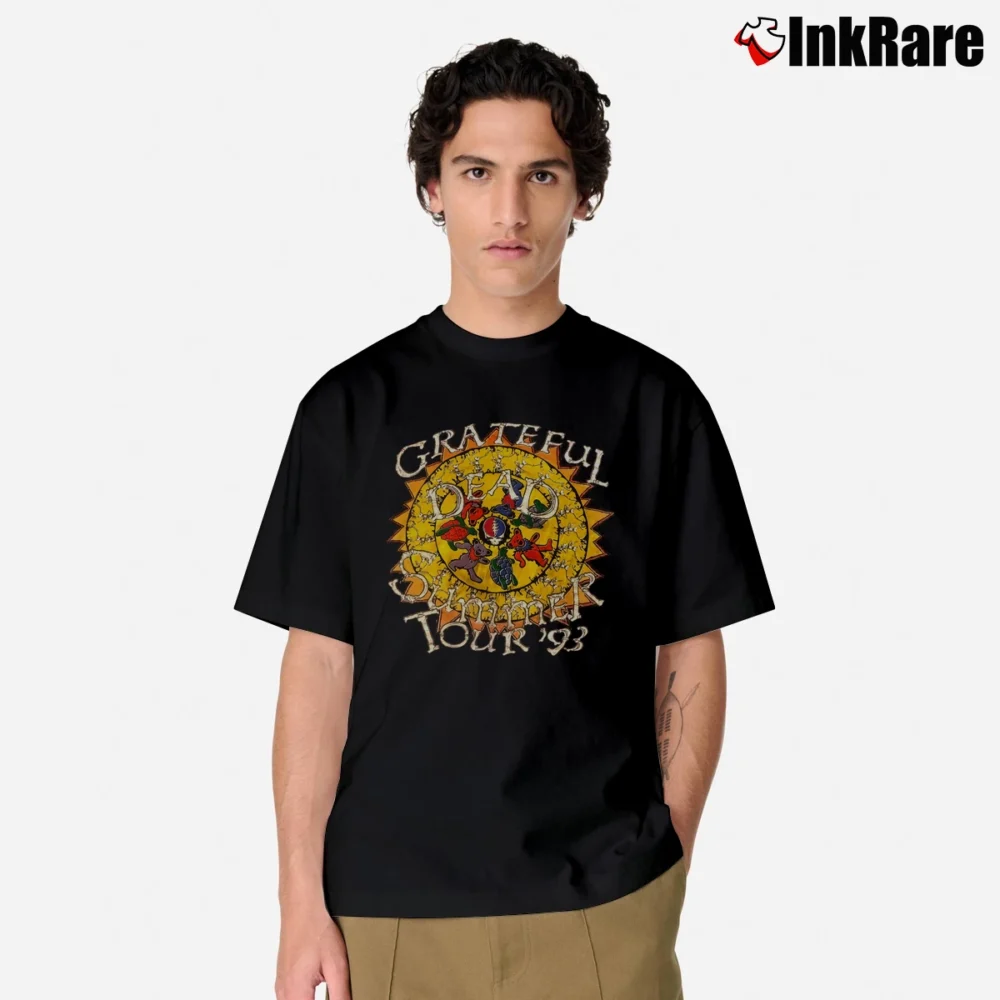 Men’s grateful dead summer tour 1993 Classic T-Shirt in black | Soft, Breathable Everyday Wear