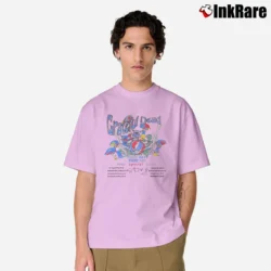 Men’s Grateful Dead Summer Tour Vintage Rare Classic T-Shirt in light pink | Soft, Breathable Everyday Wear