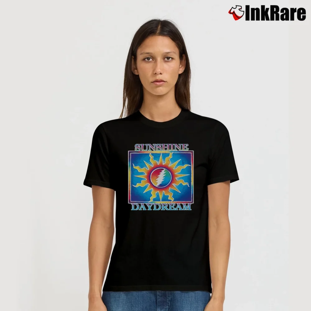 Women’s Grateful Dead Sunshine Daydream By Dye The Sky Signature T-Shirt in black | Soft, Flattering Fit
