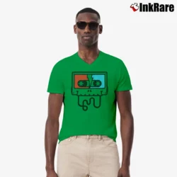 Men’s Grateful Dead Touch Of Grey Tape V-Neck Tee in irish green | Sharp, Breathable, Everyday Staple