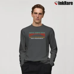 Men’s Grateful Dead Uncle Johns Band Vintage Inspired Classic Long-Sleeve Shirt in charcoal | Sleek, Lightweight, Year-Round Wear