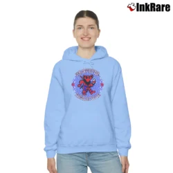 Women’s Grateful Deadpool Parody Cozy Hoodie in light blue | Warm, Structured, Stylish