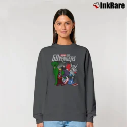 Women’s Great Dane Avengers Endgame Marvel Parody Relaxed Sweatshirt in charcoal | Soft, Laid-Back Vibe
