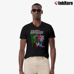 Men’s Great Dane Avengers Endgame Marvel Parody V-Neck Tee in black | Sharp, Breathable, Everyday Staple