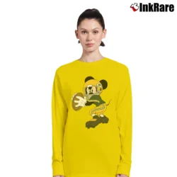 Women’s Green Bay Packers American Football Team Mickey Mouse Walt Disney Long-Sleeve Top in yellow | Sleek, Versatile, All-Season
