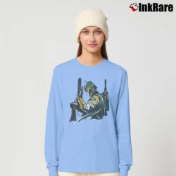 Women’s Green Bay Packers Boba Fett Star Wars Football Long-Sleeve Top in light blue | Sleek, Versatile, All-Season