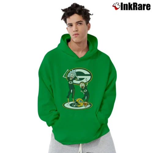Green Bay Packers Rick And Morty Funny Football Men’s Pullover Hoodie in irish green – Ultimate Warmth Men’s Green Bay Packers Rick And Morty Funny Football Pullover Hoodie in irish green | Cozy, Durable, Modern Fit