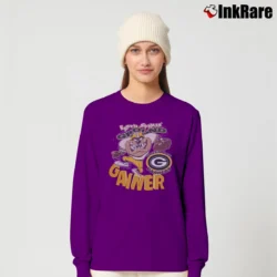 Women’s Green Bay Packers Taz Looney Tunes NFL Long-Sleeve Top in purple | Sleek, Versatile, All-Season