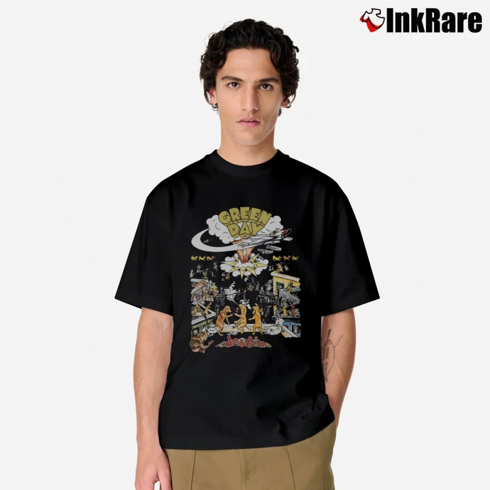 Men’s Green Day Dookie Scene Classic T-Shirt in black | Soft, Breathable Everyday Wear