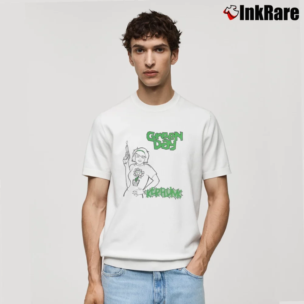 Men’s Green Day Kerplunk Classic T-Shirt in white | Soft, Breathable Everyday Wear