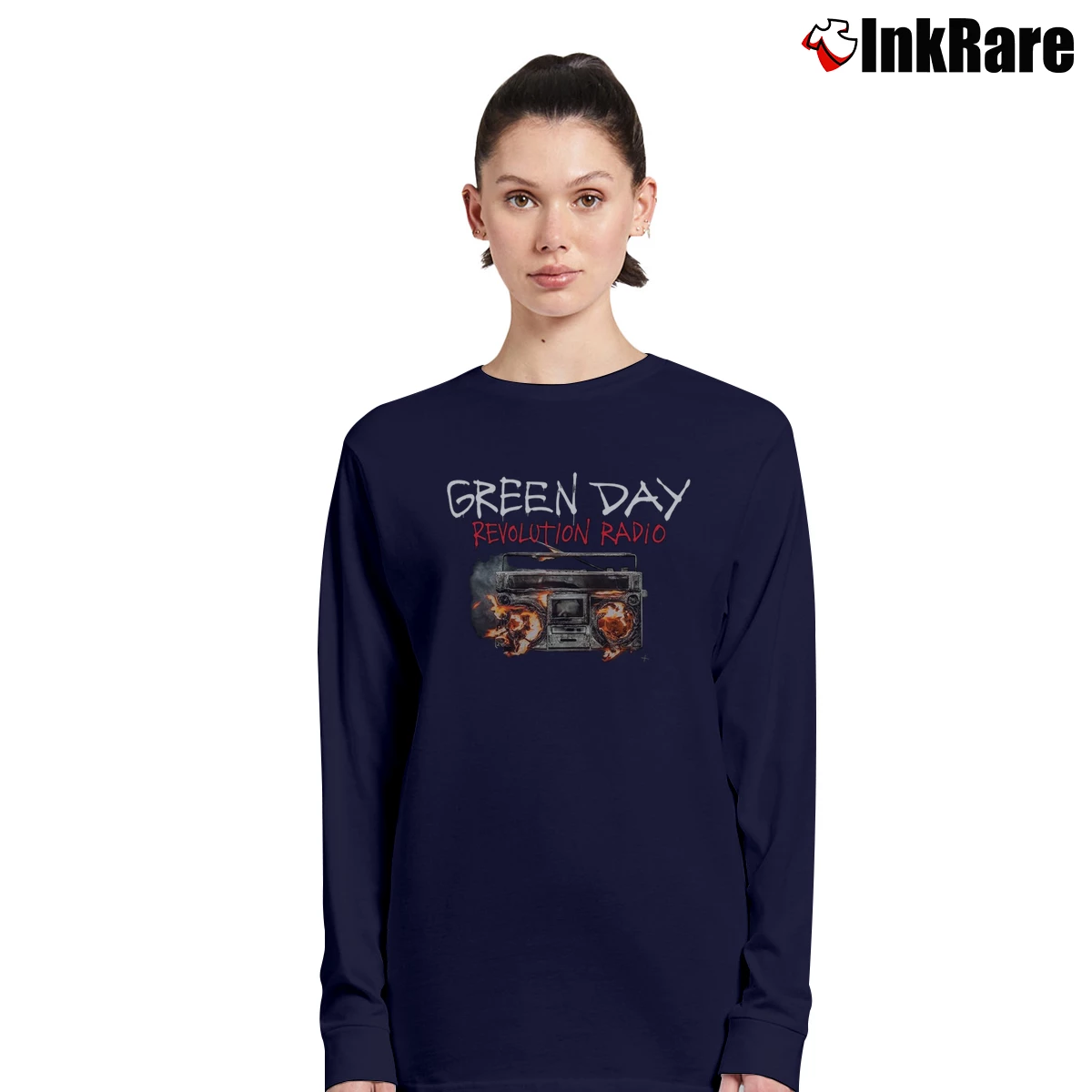 Green Day Revolution Radio Women’s Long-Sleeve Top in navy – Effortless Layer Women’s Green Day Revolution Radio Long-Sleeve Top in navy | Sleek, Versatile, All-Season