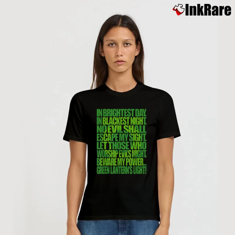 Women’s Green Lantern Oath T-Shirt in black | Soft, Flattering Fit