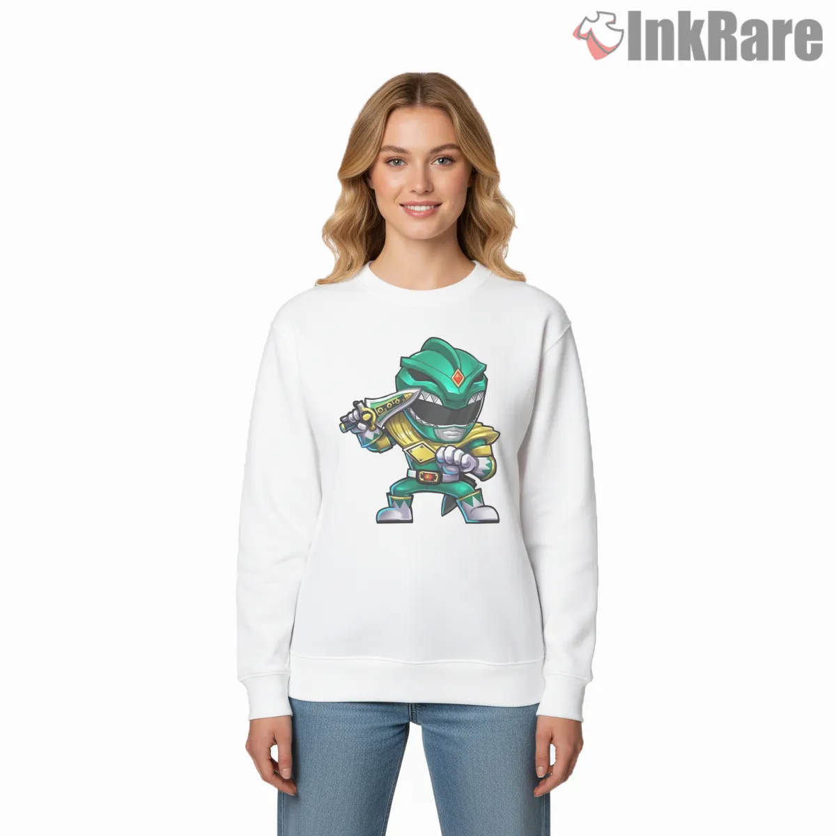 Green Ranger Chibi Dragon Warrior Shirt on graphic shirt for women graphic tee
