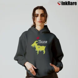 Women’s Green Tiger Masters Champion GOAT Cozy Hoodie in charcoal | Warm, Structured, Stylish