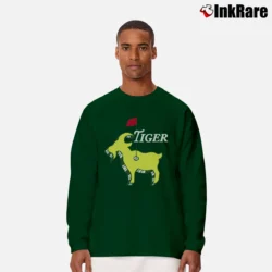 Men’s Green Tiger Masters Champion GOAT Long-Sleeve Shirt in forest green | Sleek, Lightweight, Year-Round Wear