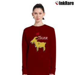 Women’s Green Tiger Masters Champion GOAT Long-Sleeve Top in maroon | Sleek, Versatile, All-Season
