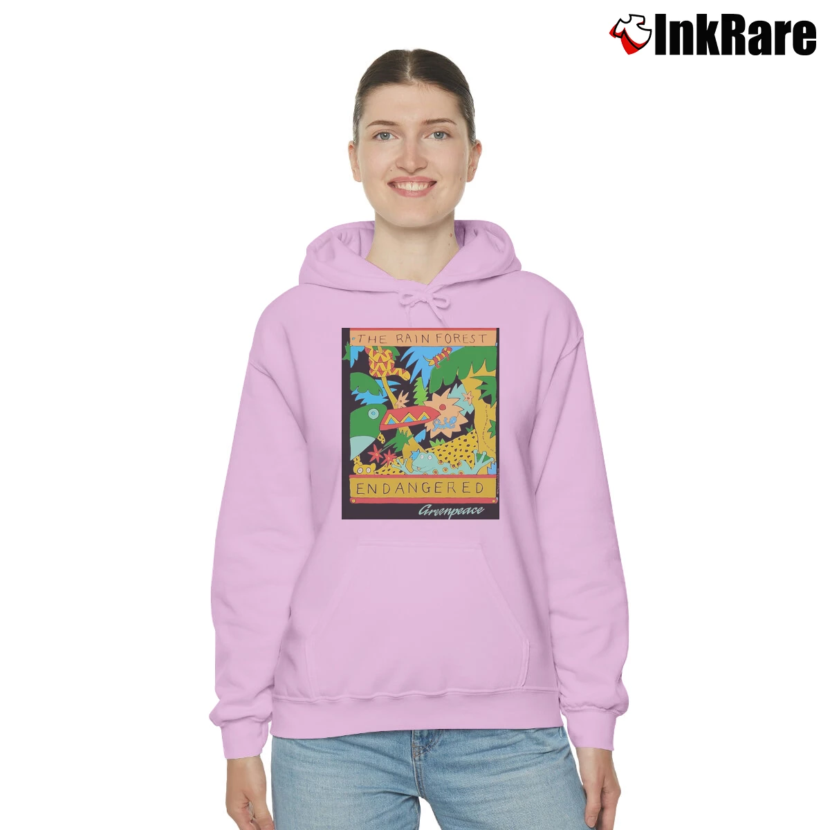Women’s Greenpeace Cozy Hoodie in light pink | Warm, Structured, Stylish