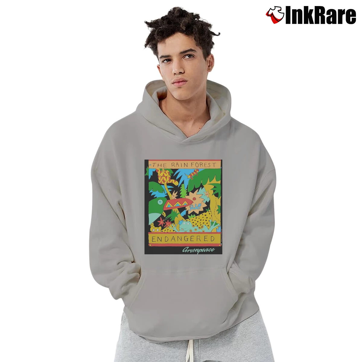 Men’s Greenpeace Pullover Hoodie in sport grey | Cozy, Durable, Modern Fit