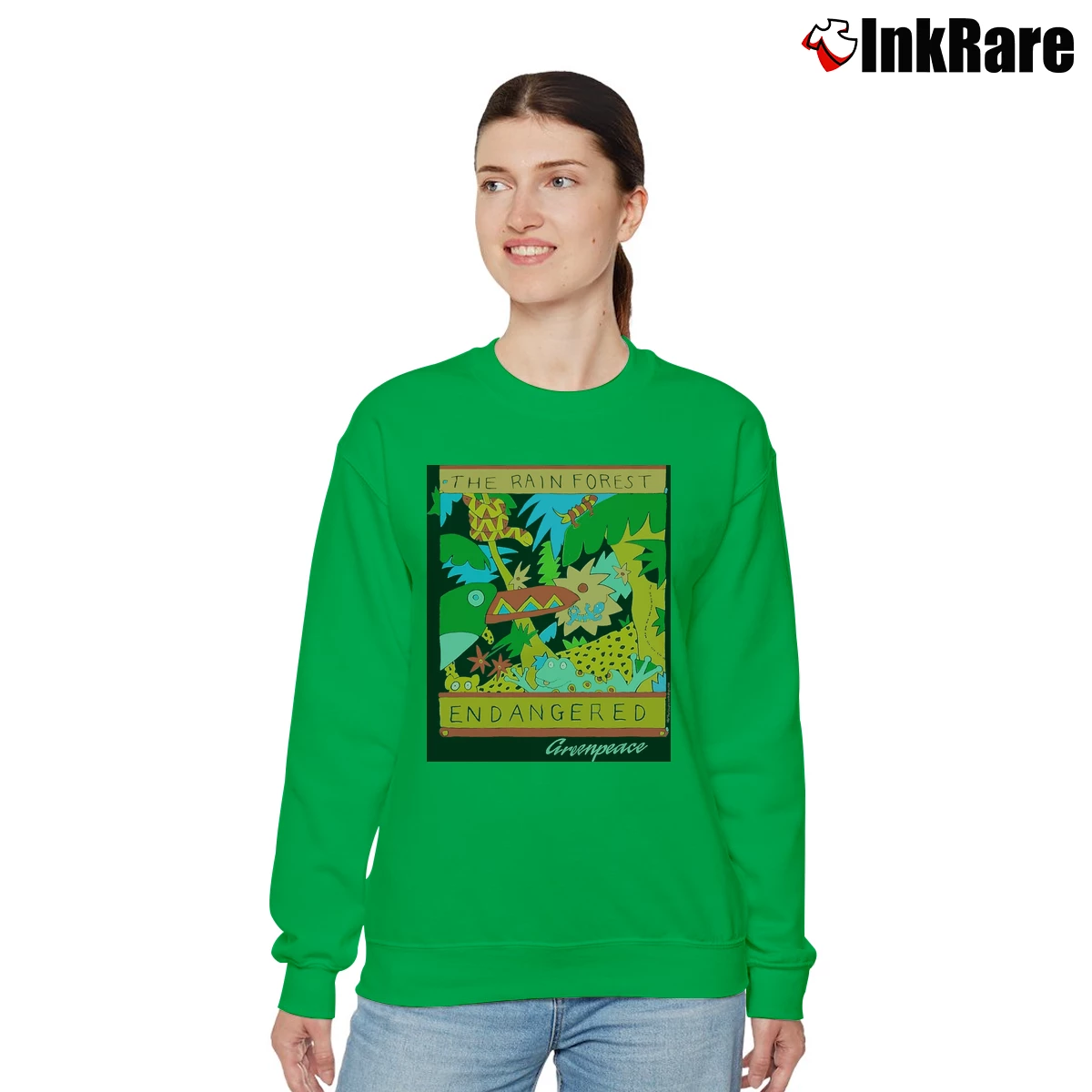 Women’s Greenpeace Relaxed Sweatshirt in irish green | Soft, Laid-Back Vibe