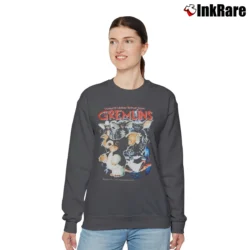 Women’s Gremlins Homage Retro Graphic Relaxed Sweatshirt in charcoal | Soft, Laid-Back Vibe