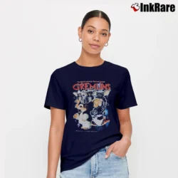 Women’s Gremlins Homage Retro Graphic Signature T-Shirt in navy | Soft, Flattering Fit