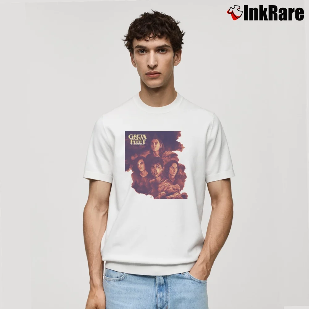 Men’s Greta Van Fleet Band Graphic Classic T-Shirt in white | Soft, Breathable Everyday Wear