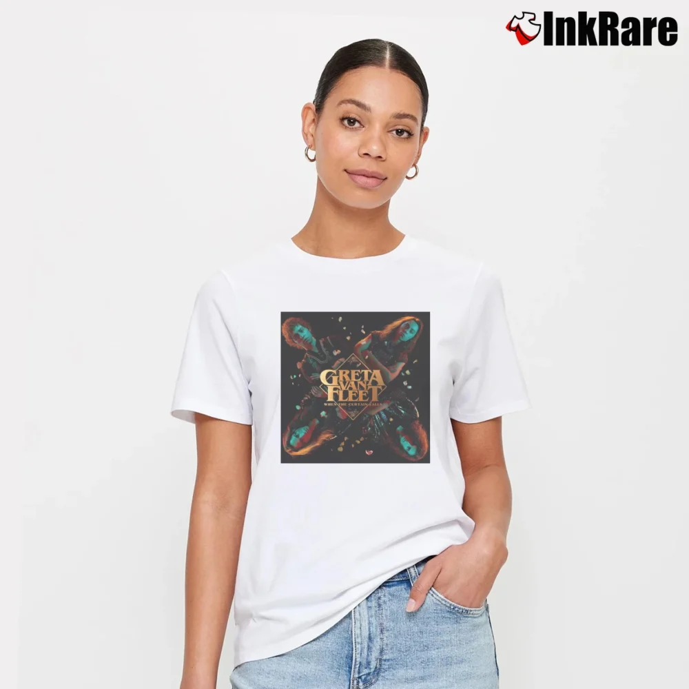 Women’s Greta Van Fleet Sleeveless Gym Signature T-Shirt in white | Soft, Flattering Fit