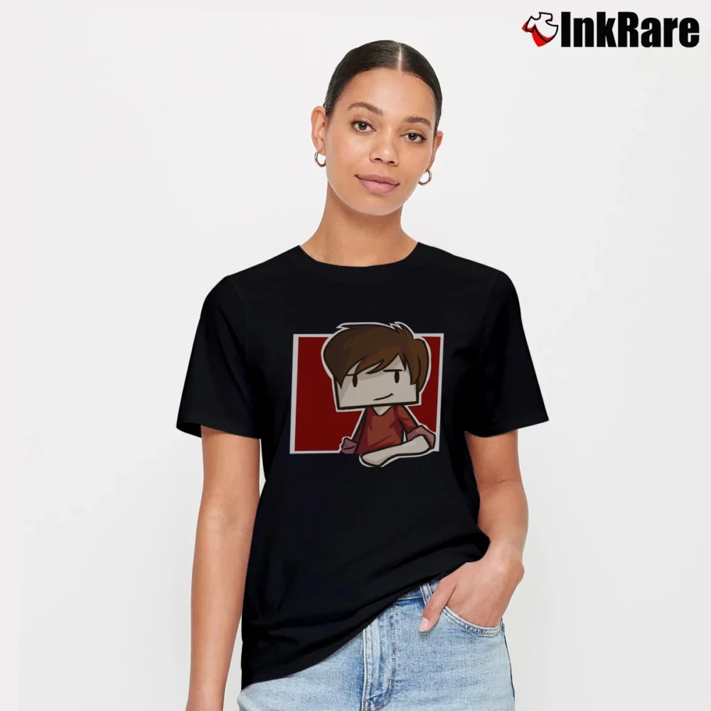 Women’s Grian Logo Minecraft Fan Signature T-Shirt in black | Soft, Flattering Fit