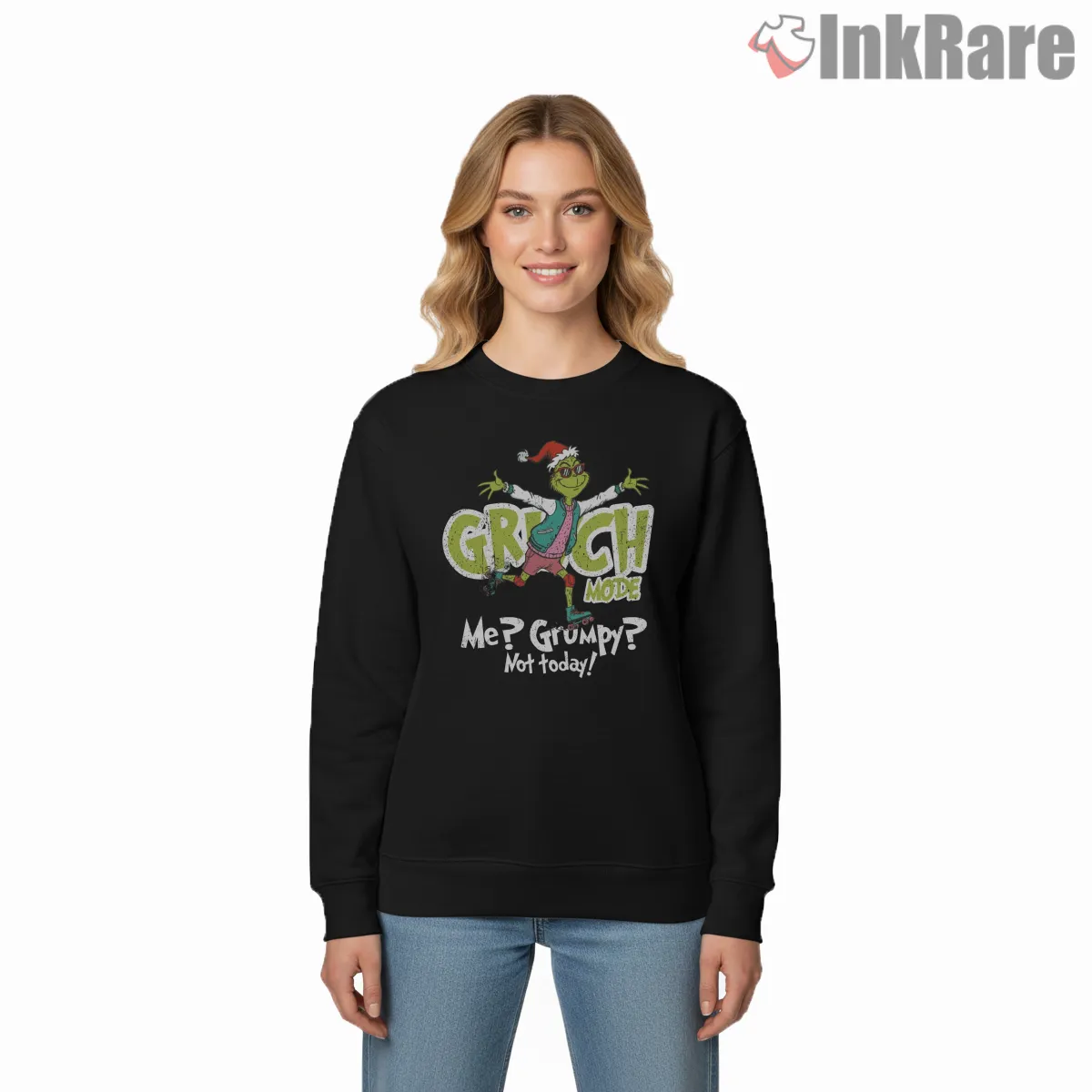 Grinch Mode Skater Not Grumpy Today Holiday Shirt Grinch Mode Skater Not Grumpy Today Holiday Shirt on graphic shirt for women graphic tee