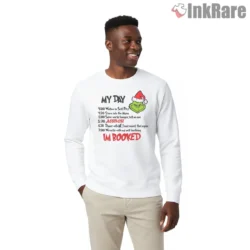 Grinch My Day Im Booked Schedule Shirt on graphic shirt for men graphic tee