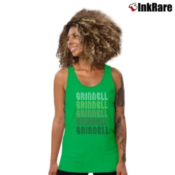 Women’s Grinnell Iowa Local Style Midwest Tank Top in irish green | Lightweight, Movement-Friendly