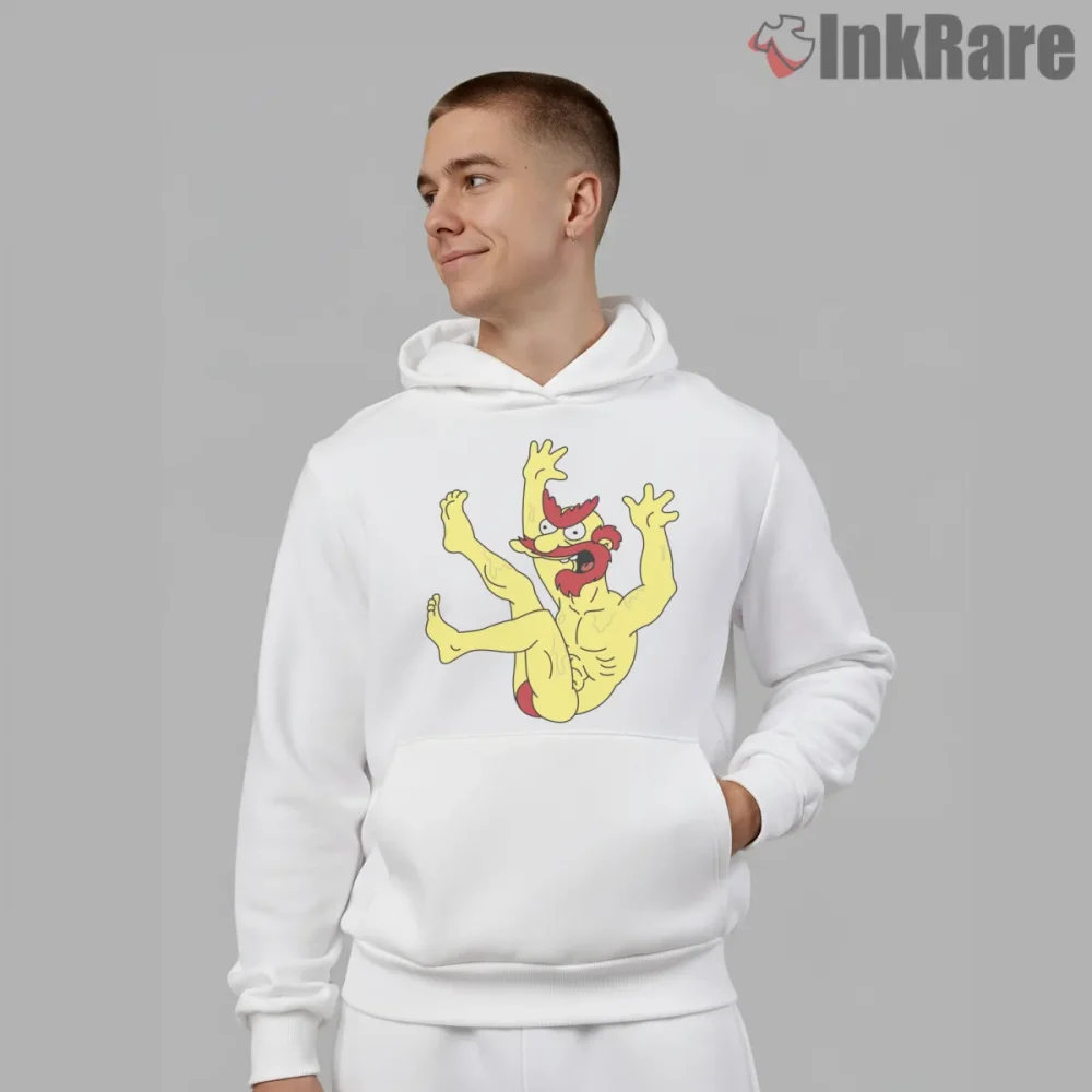 Groundskeeper Willie Big Willie Style Music Parody Shirt on white hoodie for men graphic tee