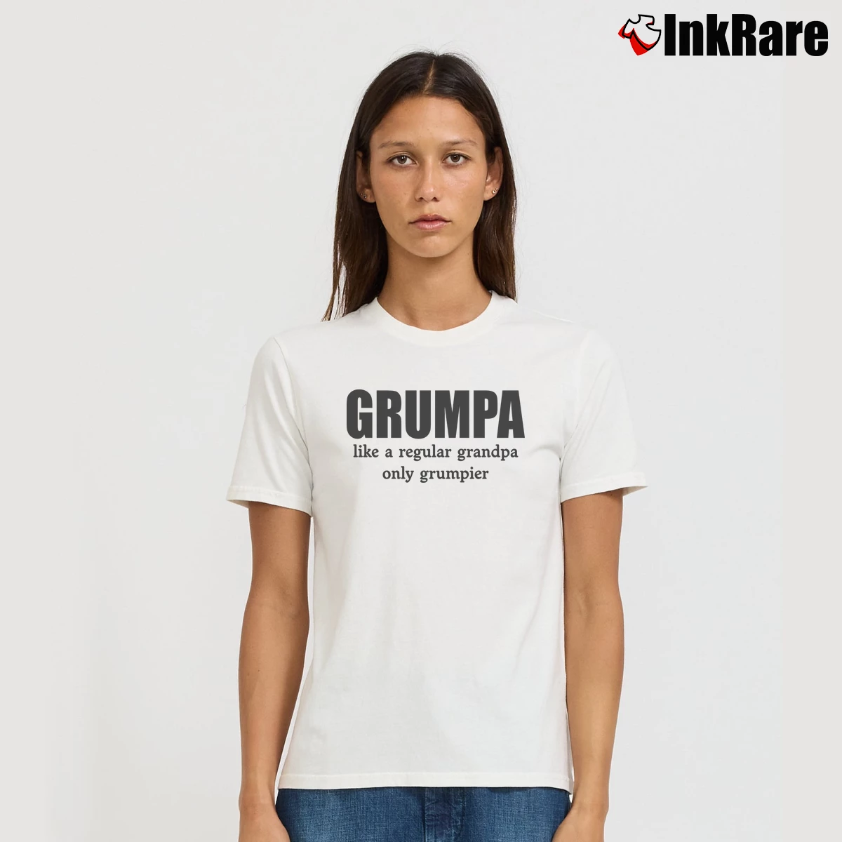Grumpa Like A Regular Grandpa Only Grumpier Women’s Signature Tee in white – Effortless Style Women’s Grumpa Like A Regular Grandpa Only Grumpier Signature T-Shirt in white | Soft, Flattering Fit