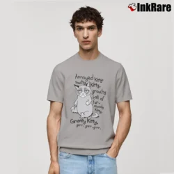 Men’s Grumpy Cat Grr Grr Grr Soft Kitty Classic T-Shirt in sport grey | Soft, Breathable Everyday Wear